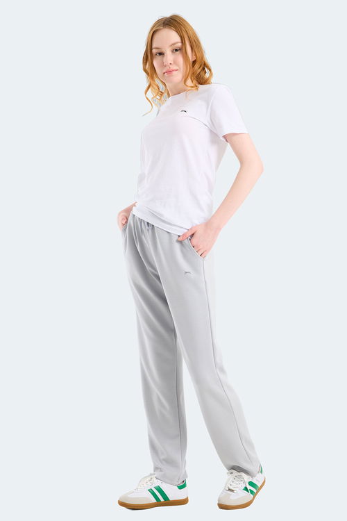 Slazenger KLORAS I Kadın Cepli Gri Eşofman Altı