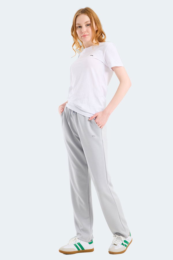 Slazenger KLORAS I Kadın Cepli Gri Eşofman Altı