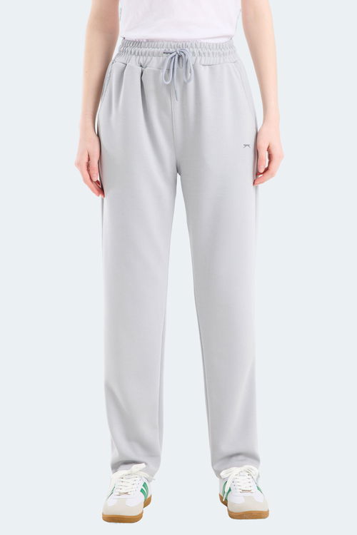 Slazenger KLORAS I Kadın Cepli Gri Eşofman Altı