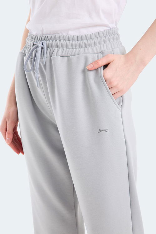 Slazenger KLORAS I Kadın Cepli Gri Eşofman Altı