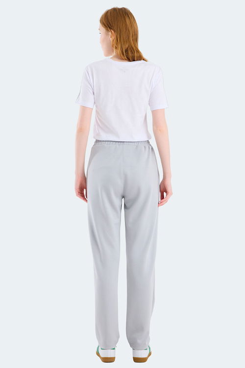 Slazenger KLORAS I Kadın Cepli Gri Eşofman Altı