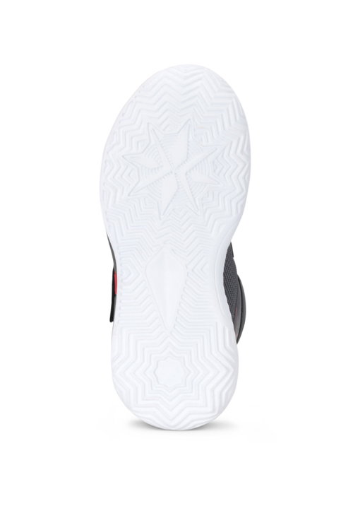 Slazenger KNIGHT I Unisex Çocuk Cırt Cırtlı Gri / Kırmızı Günlük Spor Ayakkabısı