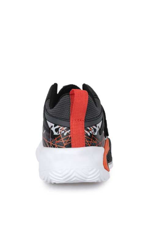 Slazenger KNIGHT I Unisex Çocuk Cırt Cırtlı Koyu Gri / Turuncu Günlük Spor Ayakkabısı