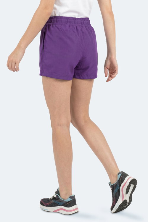 Slazenger KNOXIS Kadın Cepli Deniz Şortu Mor Şort