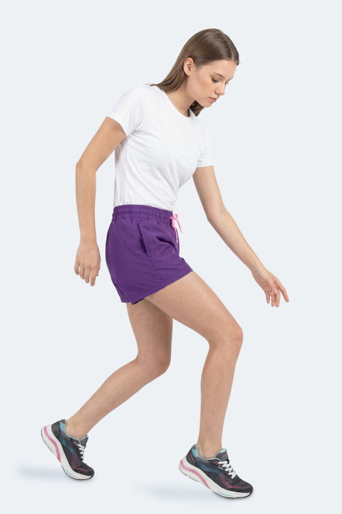 Slazenger KNOXIS Kadın Cepli Deniz Şortu Mor Şort