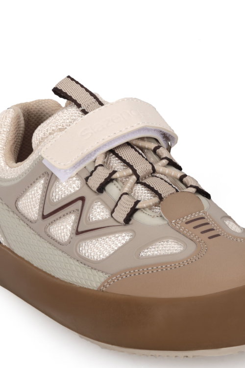 Slazenger KOBALT I Unisex Çocuk Bej / Kahve Günlük Spor Ayakkabısı