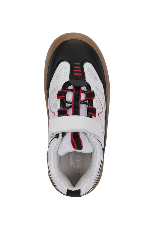 Slazenger KOBALT I Unisex Çocuk Cırt Cırtlı Beyaz / Siyah Günlük Spor Ayakkabısı