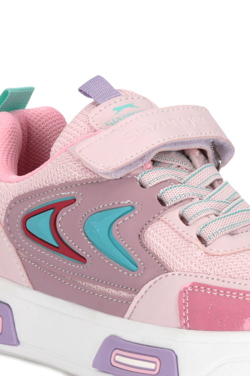 Slazenger KOCH F Kız Çocuk Cırt Cırtlı Mor / Pembe Günlük Spor Ayakkabısı