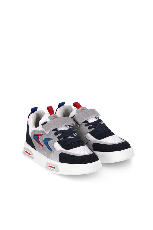 Slazenger KOCH F Unisex Çocuk Cırt Cırtlı Beyaz / Lacivert Günlük Spor Ayakkabısı