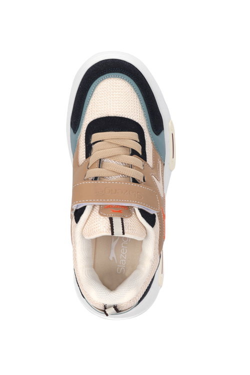 Slazenger KOCH P Unisex Çocuk Cırt Cırtlı Bej Günlük Spor Ayakkabısı
