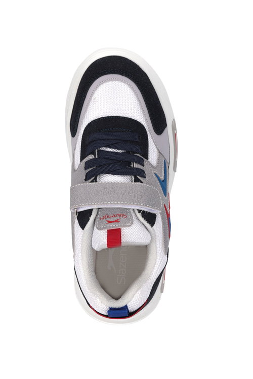 Slazenger KOCH P Unisex Çocuk Cırt Cırtlı Beyaz / Lacivert Günlük Spor Ayakkabısı