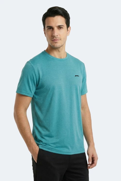 Slazenger KOFONA 2 Lİ SET Erkek Turkuaz - Siyah Tişört