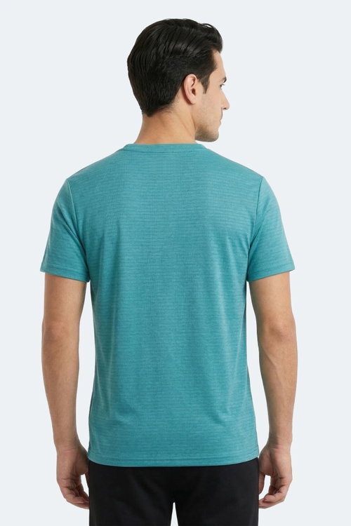 Slazenger KOFONA 2 Lİ SET Erkek Turkuaz - Siyah Tişört