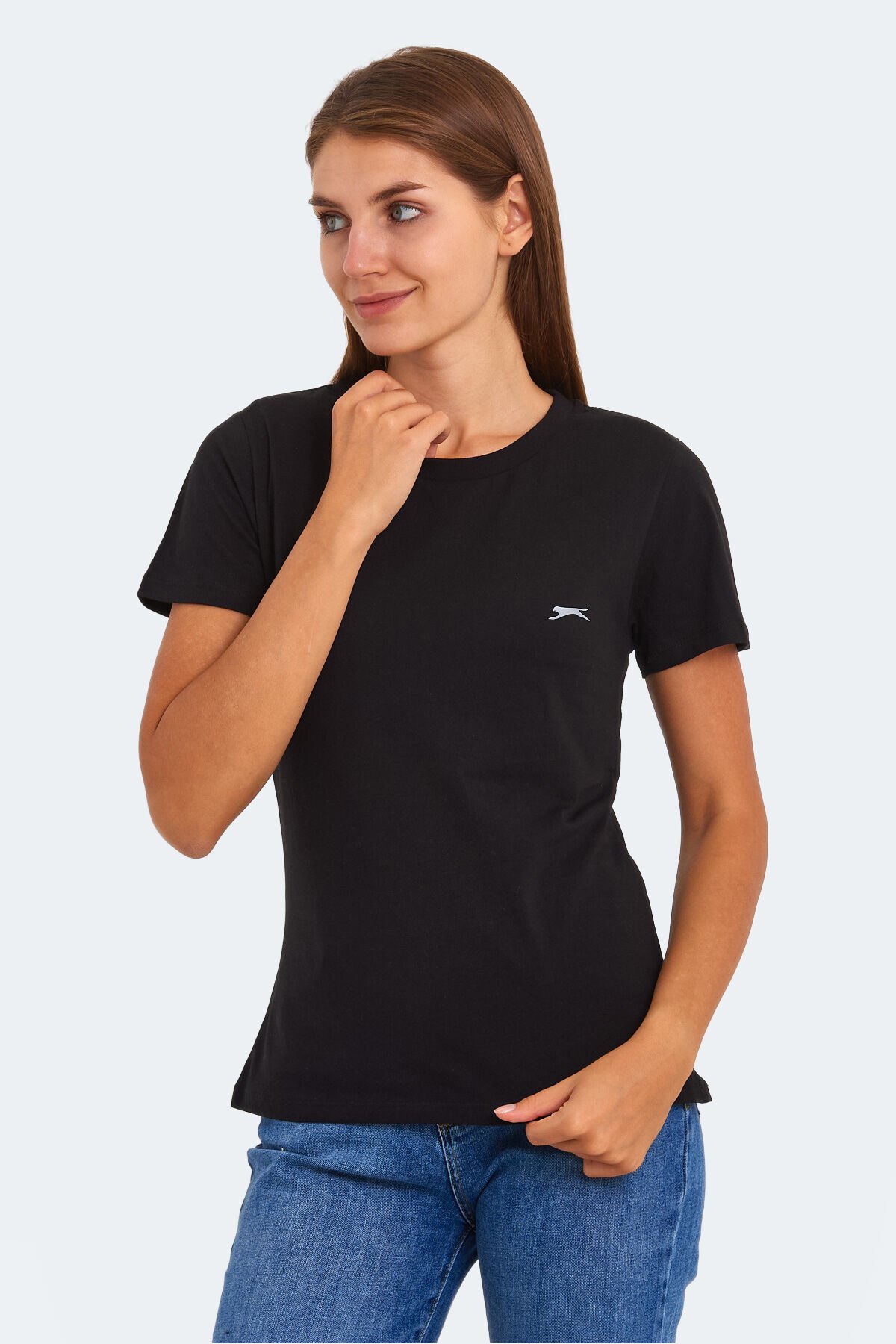 KORNELI I Kadın T-Shirt Siyah - Thumbnail