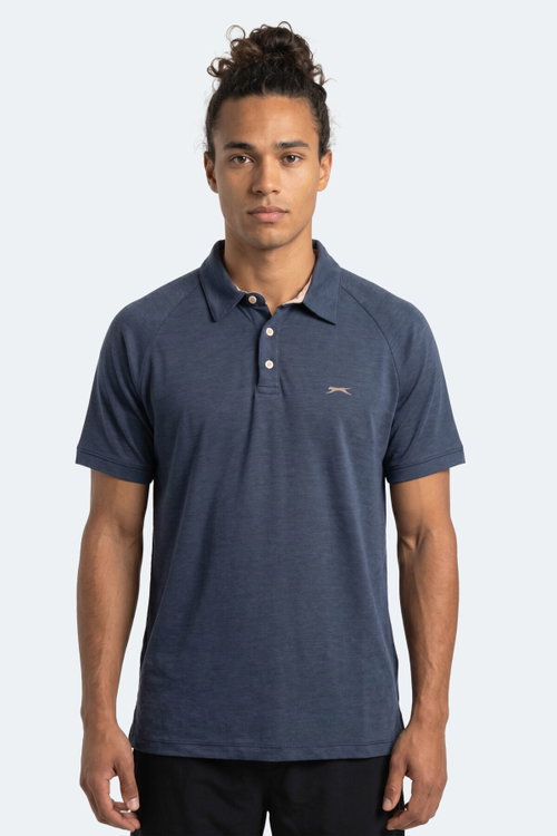 Slazenger KORS Erkek Polo Yaka Lacivert Tişört