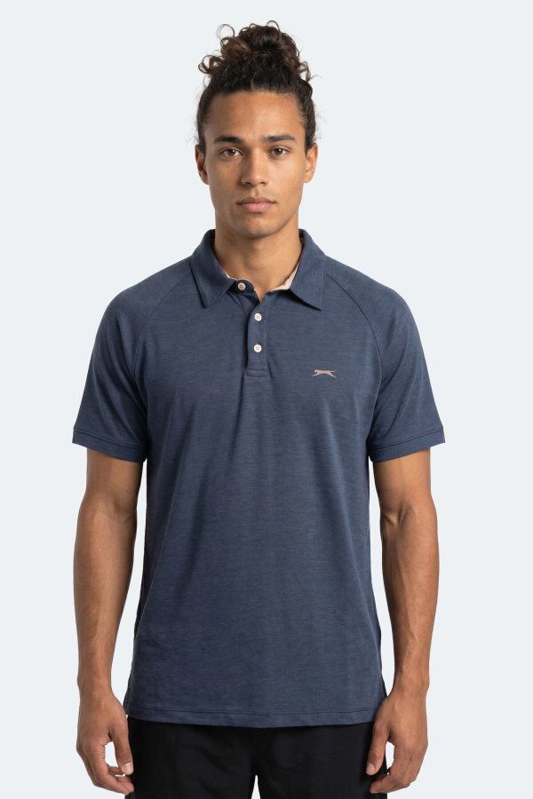 Slazenger KORS Erkek Polo Yaka Lacivert Tişört
