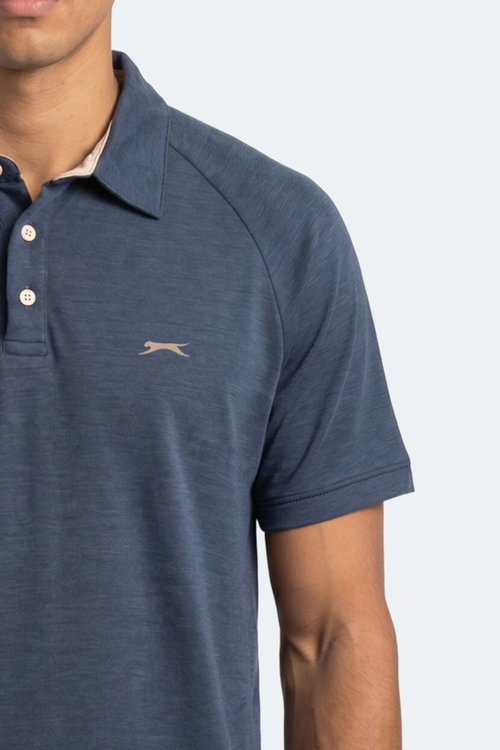 Slazenger KORS Erkek Polo Yaka Lacivert Tişört