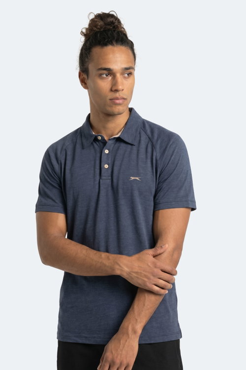 Slazenger KORS Erkek Polo Yaka Lacivert Tişört