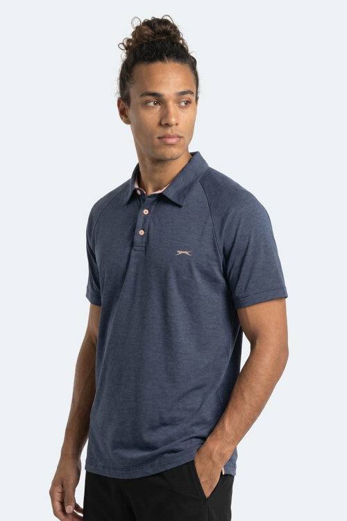 Slazenger KORS Erkek Polo Yaka Lacivert Tişört