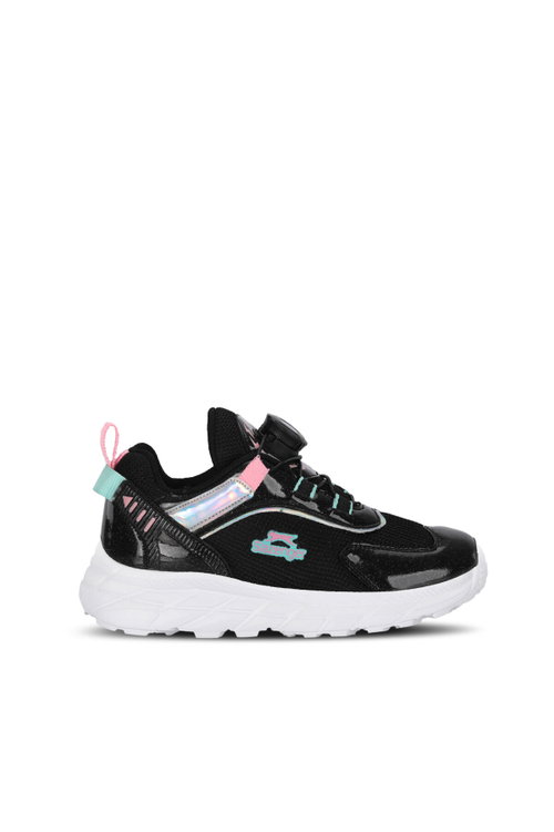 Slazenger KORTECH F Kız Çocuk Siyah / Pembe Günlük Spor Ayakkabısı