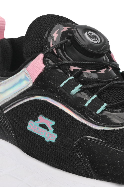 Slazenger KORTECH F Kız Çocuk Siyah / Pembe Günlük Spor Ayakkabısı