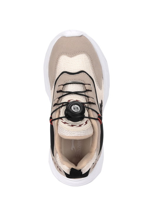 Slazenger KORTECH F Unisex Çocuk Bej / Siyah Günlük Spor Ayakkabısı