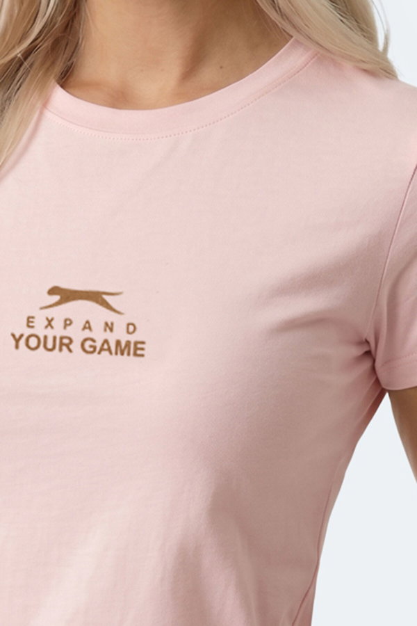 Slazenger KOSTA Kadın Baskılı Açık Pembe Tişört