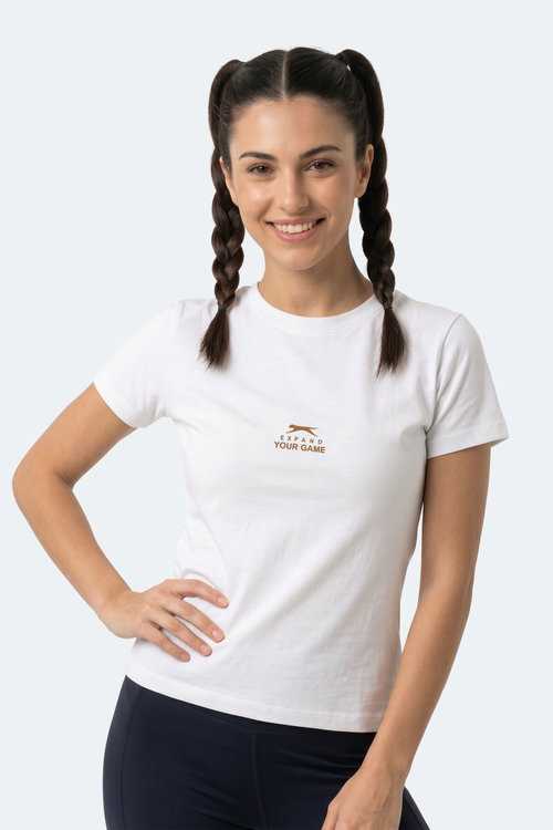 Slazenger KOSTA Kadın Ekru Tişört