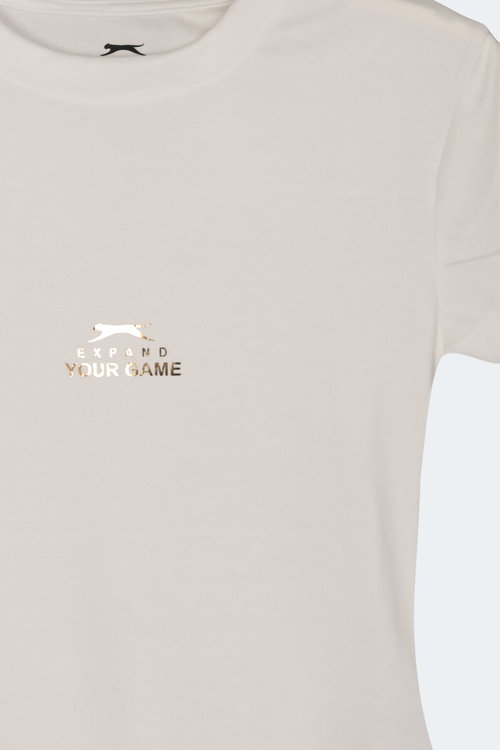 Slazenger KOSTA Kadın Ekru Tişört