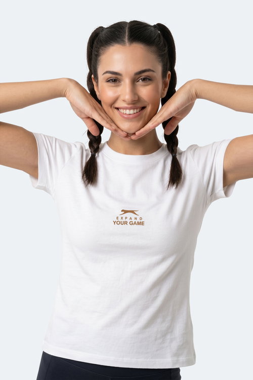 Slazenger KOSTA Kadın Ekru Tişört