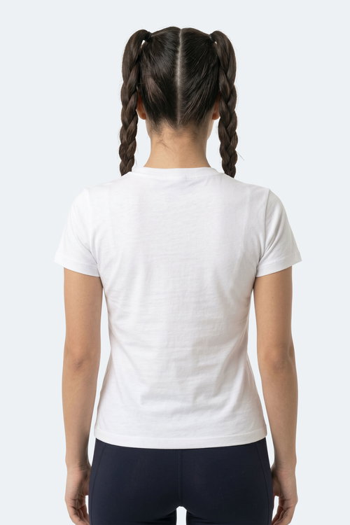 Slazenger KOSTA Kadın Baskılı Ekru Tişört