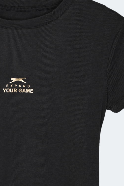 Slazenger KOSTA Kadın Siyah Tişört