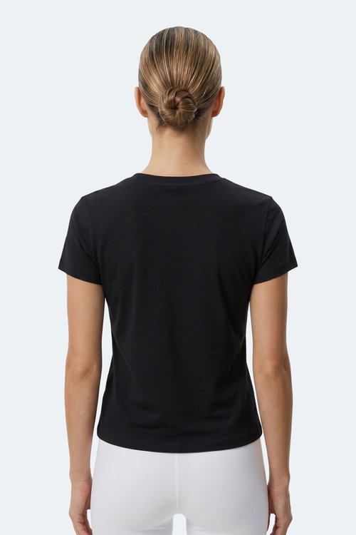 Slazenger KOSTA Kadın Siyah Tişört