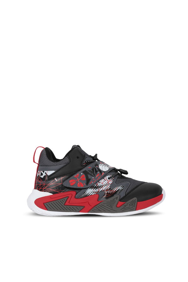 Slazenger KOTHILL F Unisex Çocuk Cırt Cırtlı Siyah / Kırmızı Günlük Spor Ayakkabısı