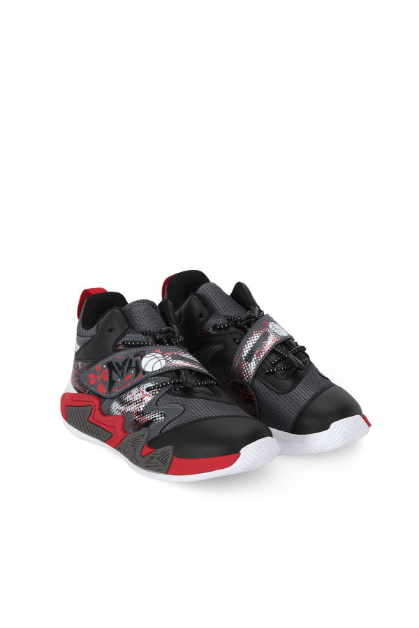 Slazenger KOTHILL F Unisex Çocuk Cırt Cırtlı Siyah / Kırmızı Günlük Spor Ayakkabısı
