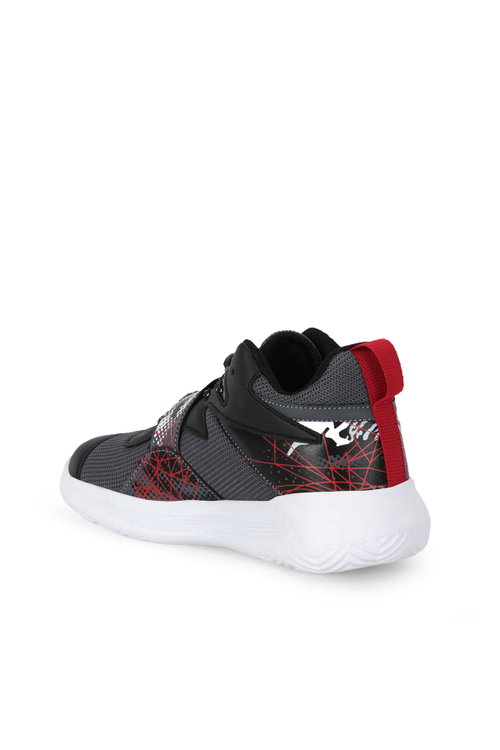 Slazenger KOTHILL F Unisex Çocuk Cırt Cırtlı Siyah / Kırmızı Günlük Spor Ayakkabısı