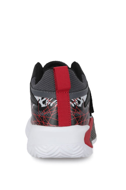 Slazenger KOTHILL F Unisex Çocuk Cırt Cırtlı Siyah / Kırmızı Günlük Spor Ayakkabısı