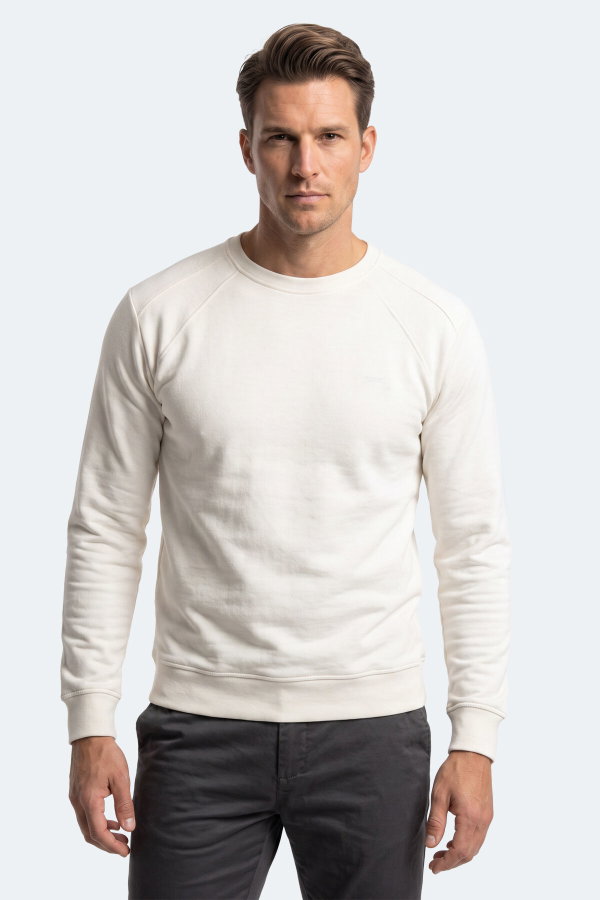 Slazenger KOVAN I Erkek Beyaz Sweatshırt