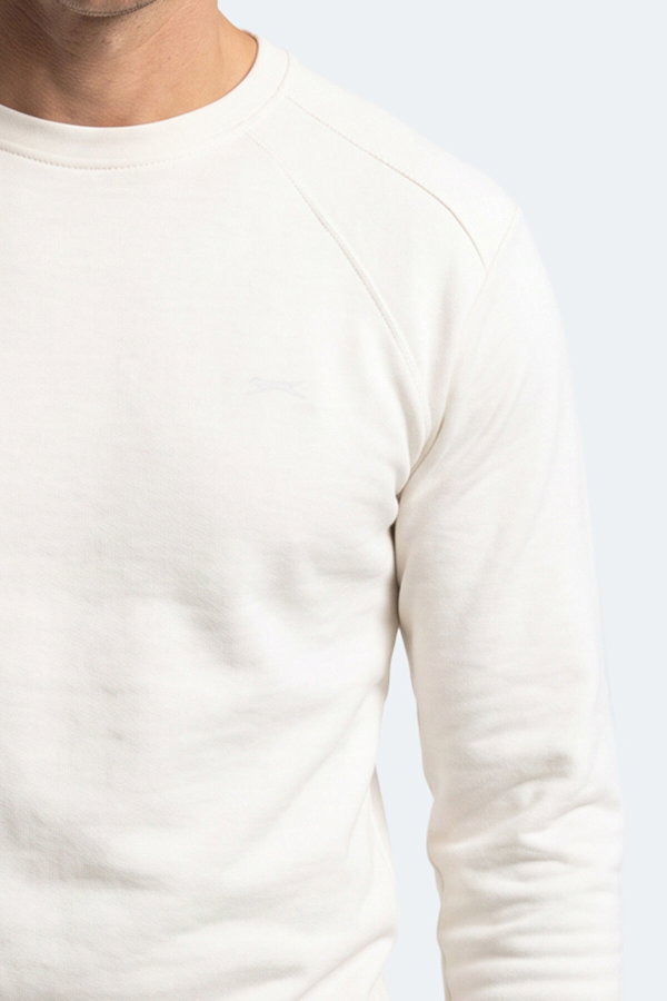 Slazenger KOVAN I Erkek Beyaz Sweatshırt