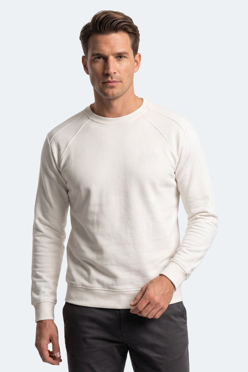 Slazenger KOVAN I Erkek Beyaz Sweatshırt