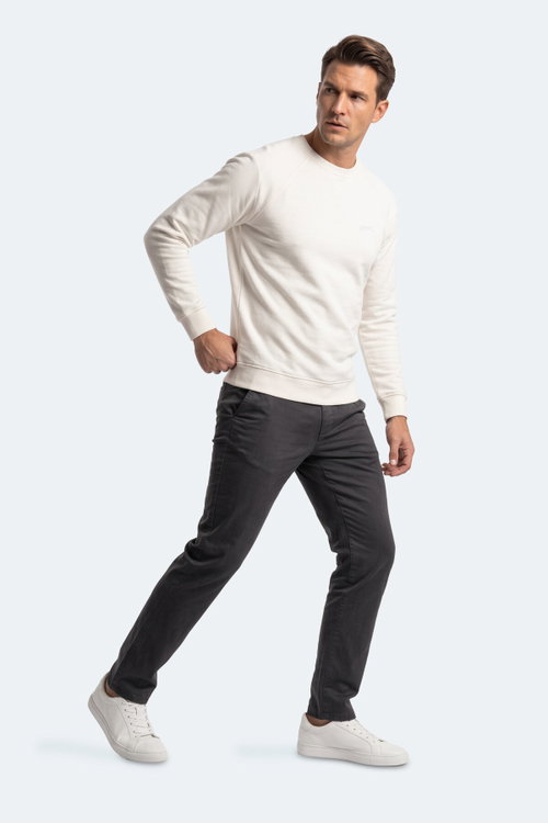 Slazenger KOVAN I Erkek Beyaz Sweatshırt