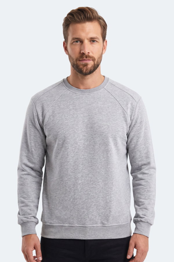 Slazenger KOVAN I Erkek Gri Sweatshırt