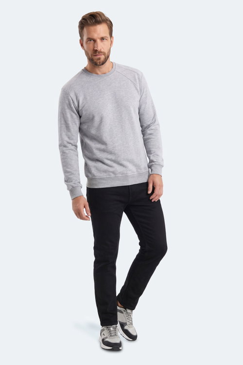 Slazenger KOVAN I Erkek Gri Sweatshırt