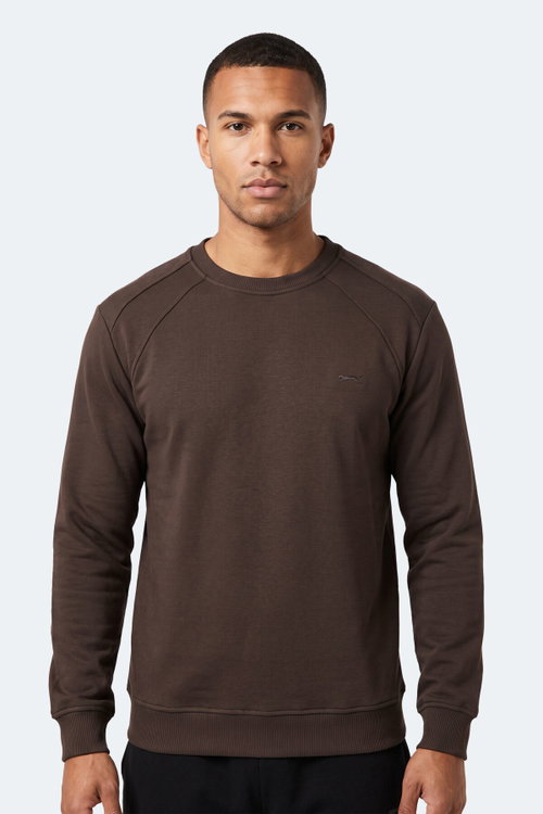 Slazenger KOVAN I Erkek Kahve Sweatshırt