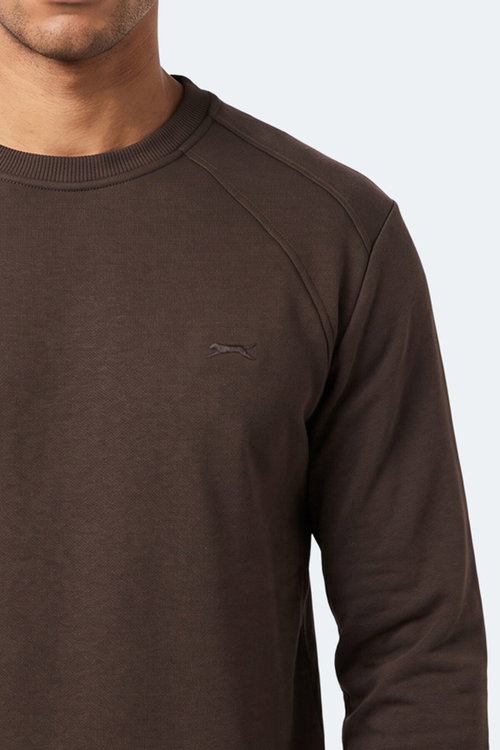 Slazenger KOVAN I Erkek Kahve Sweatshırt