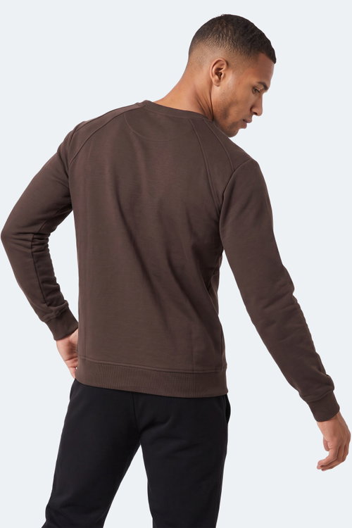 Slazenger KOVAN I Erkek Kahve Sweatshırt