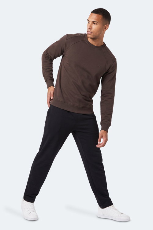 Slazenger KOVAN I Erkek Kahve Sweatshırt