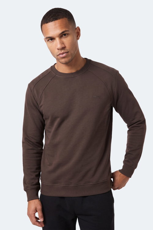 Slazenger KOVAN I Erkek Kahve Sweatshırt