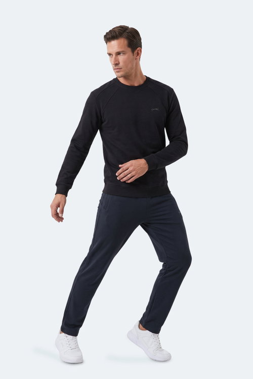Slazenger KOVAN I Erkek Siyah Sweatshırt