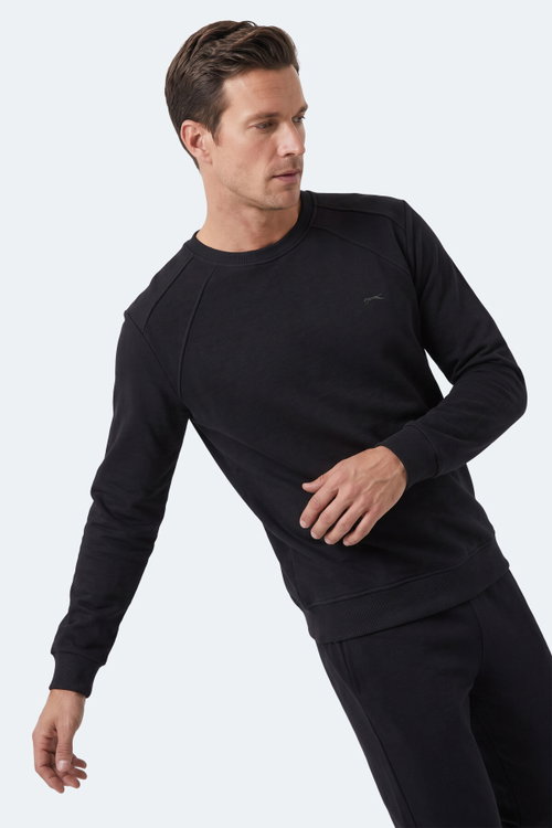 Slazenger KOVAN I Erkek Siyah Sweatshırt
